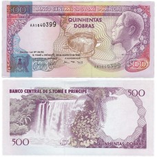 Банкнота 500 добр 1993 год. Сан-Томе и Принсипи . Pick 63. Из банковской пачки (UNC)