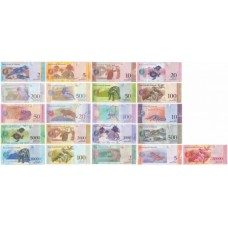 Венесуэла полный набор от 2-х до 100000 2008-2018 года 21 банкнота комплект UNC ПРЕСС