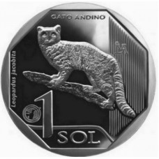 Андская кошка. 1 соль 2019 года. Перу. Из банковского ролла (UNC)