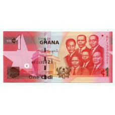 Банкнота 1 седи 2015 года. Гана. UNC