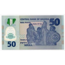 Полимерная банкнота 50 найра 2018 года. Нигерия. UNC