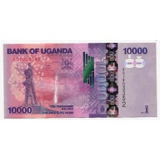 Банкнота 10000 шиллингов 2013 года. Уганда. UNC