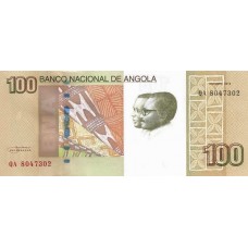 Банкнота 100 кванз 2012 года. Ангола «Водопады Бинга» UNC