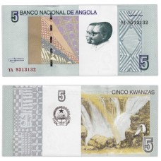 Банкнота 5 кванз 2012 года. Ангола UNC