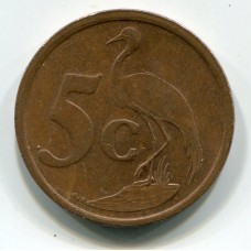 5 центов , 2009 год, Южно-Африканская Республика  (из обращения)