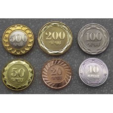 Набор монет Армении 6 монет UNC (2003-2004)