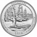 Национальный парк Вояджерс. 25 центов 2018 года США. №43. (монетный двор Филадельфия) (UNC)