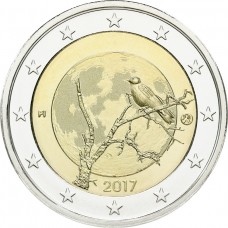 Природа Финляндии. 2 евро 2017 года.Финляндия (UNC)