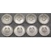 Набор монет, серия "Православные храмы Приднестровья". Номинал монеты 1 рубль Приднестровье (UNC) (8 монет)