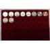 Набор памятных 25-ти рублевых монет России в планшете. Монеты в капсулах (UNC)