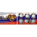 Набор памятных биметаллических монет России 2016 года в капсульном альбоме (6 монет) (UNC)